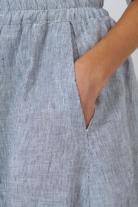Naturals By O&J Linen Skirt | Silver
