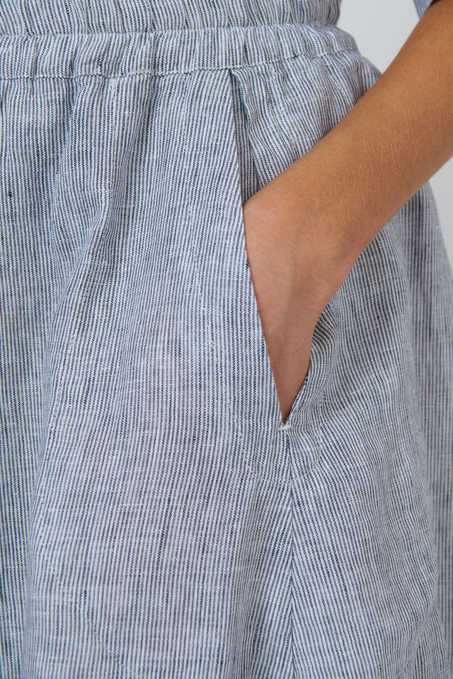 Naturals By O&J Linen Skirt | Silver