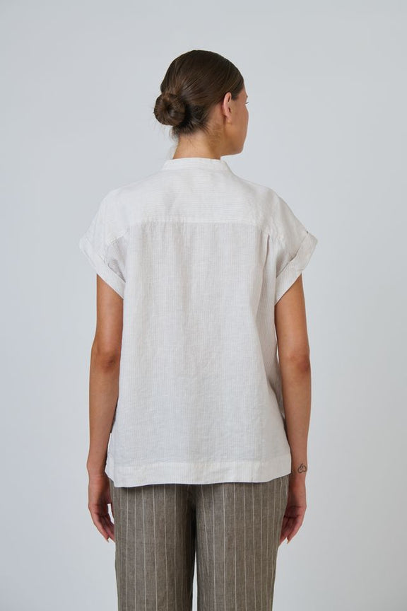 Naturals By O&J Linen Top | Sesame