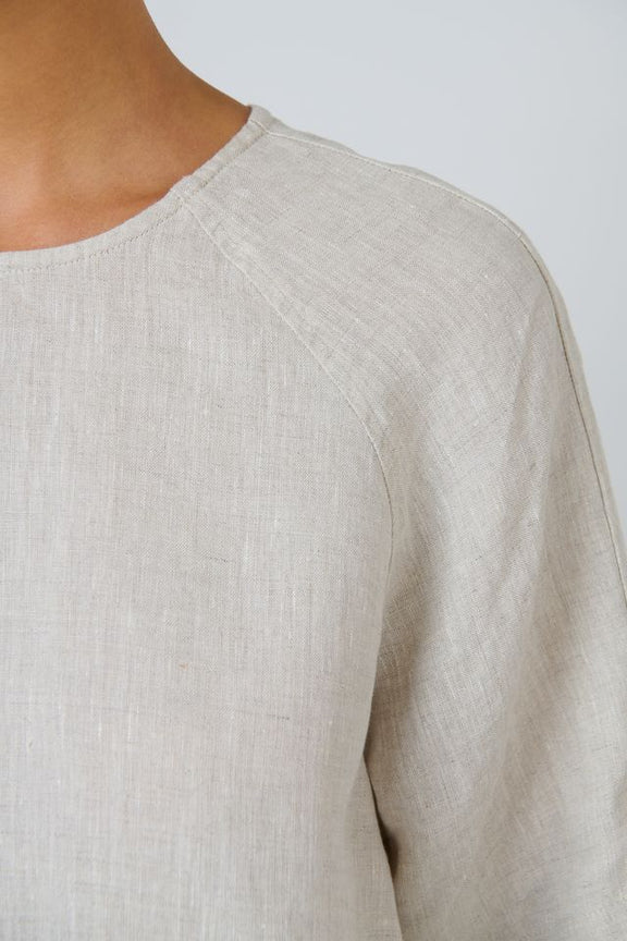 Naturals By O&J Linen Top |Sand