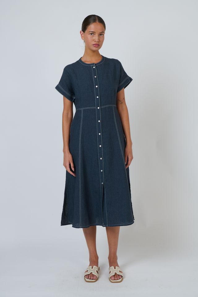 Naturals By O&J Linen dress | Gunsmoke