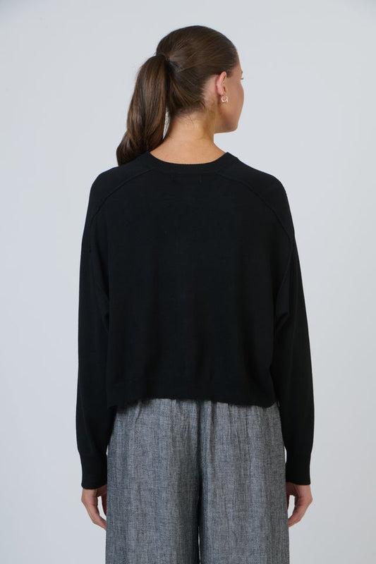 Naturals By OJ | Knit Cardigan - Black