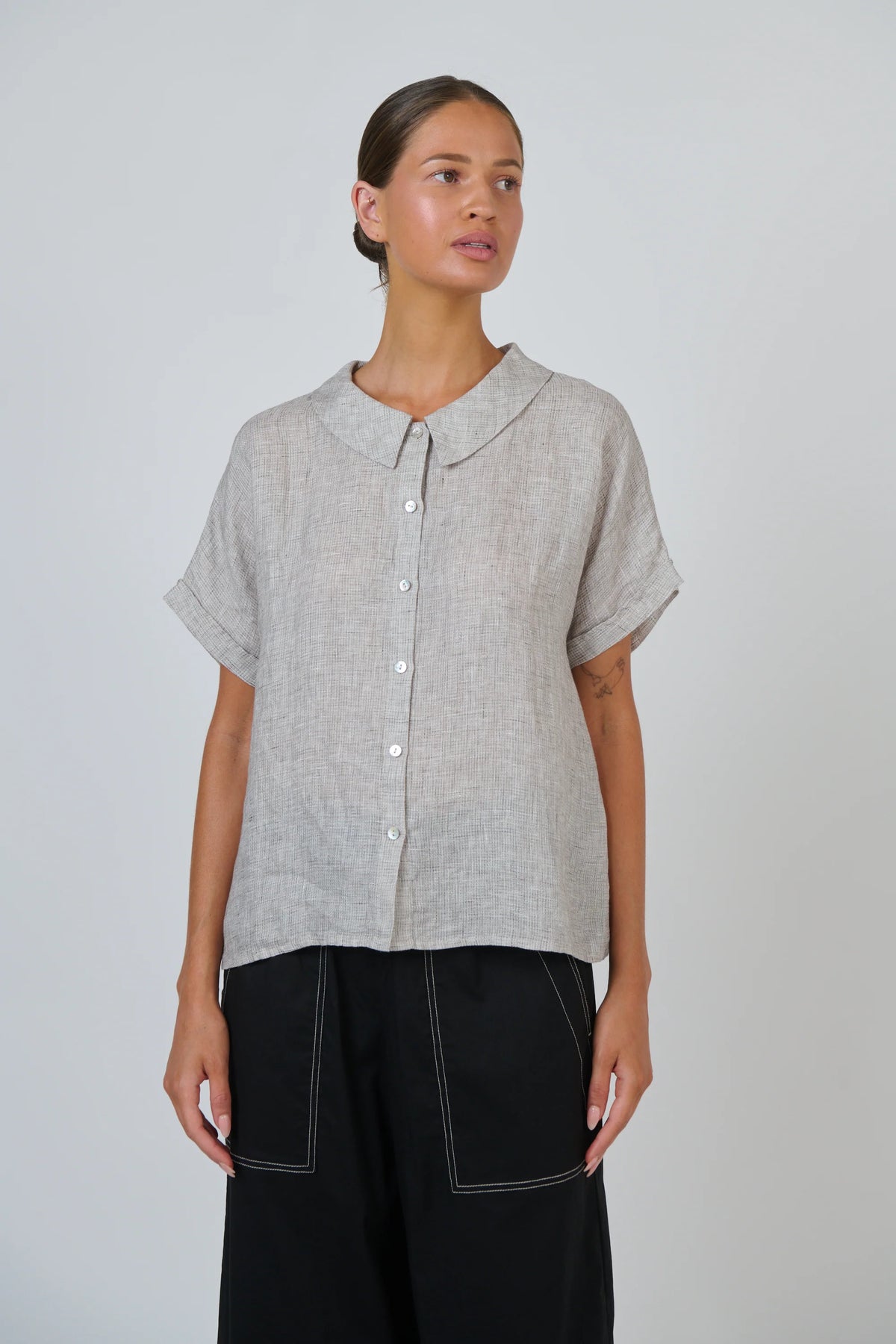 Naturals by O&J GA314 Chai Linen Shirt 