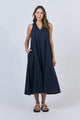Naturals Midi Dress | Ink Poplin
