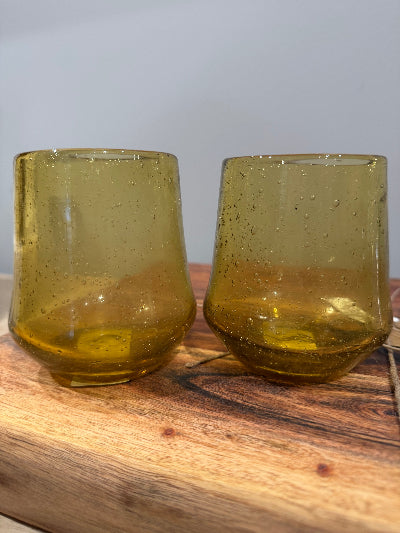  Ned Collections Tom Tumble In Amber dia x 9.5cm h