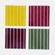 Onyx Square Ceramic Coaster | Stripe S4
