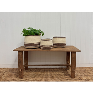 Bear+Fox Eloise Bulb Basket In Pecan 