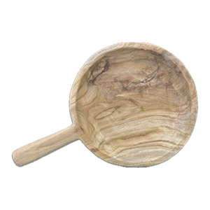 Parnell Co Organic Teak Round Platter Natural 40cm