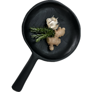 Parnell Co Organic Teak Round Platter W Handle Yakisugi