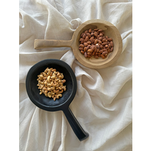Parnell Co Organic Teak Tapas Bowl w Handle 35cm Black