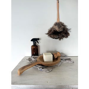 Organic Teak Tapas Bowl w Handle | Natural - 35cm