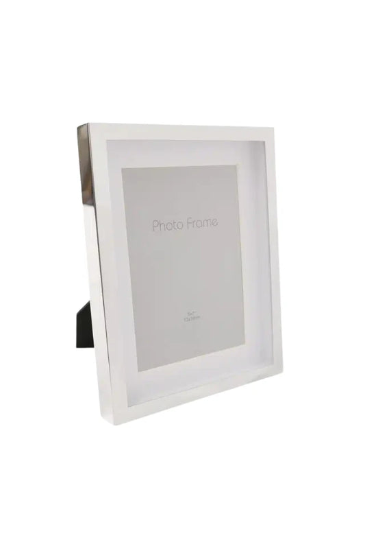 Photo Frame | Chrome+White 5x7"