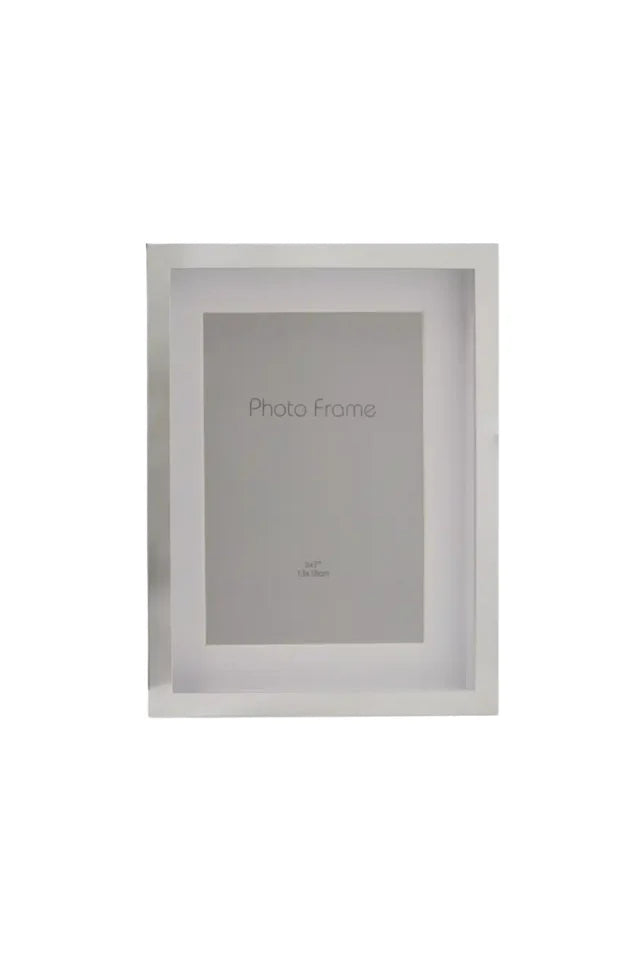 Photo Frame | Chrome+White 5x7"