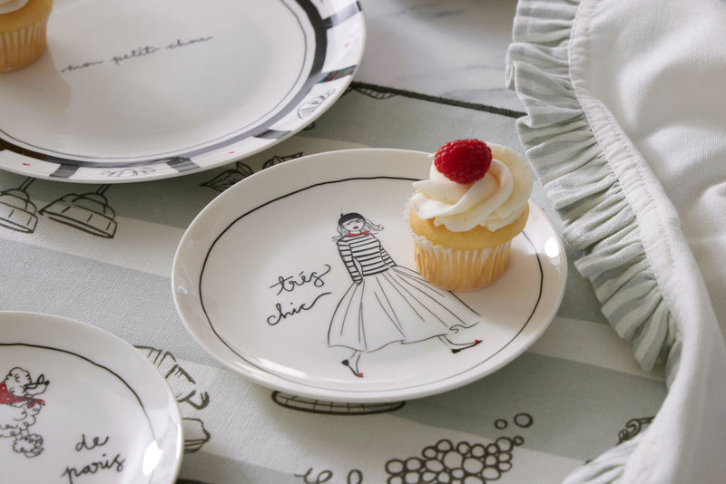 Bistro Blanc Petite Plate | Assorted Designs