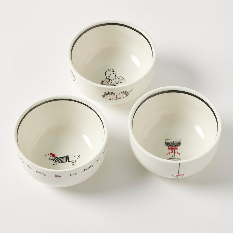 Bistro Blanc Petite Bowl | Assorted Designs