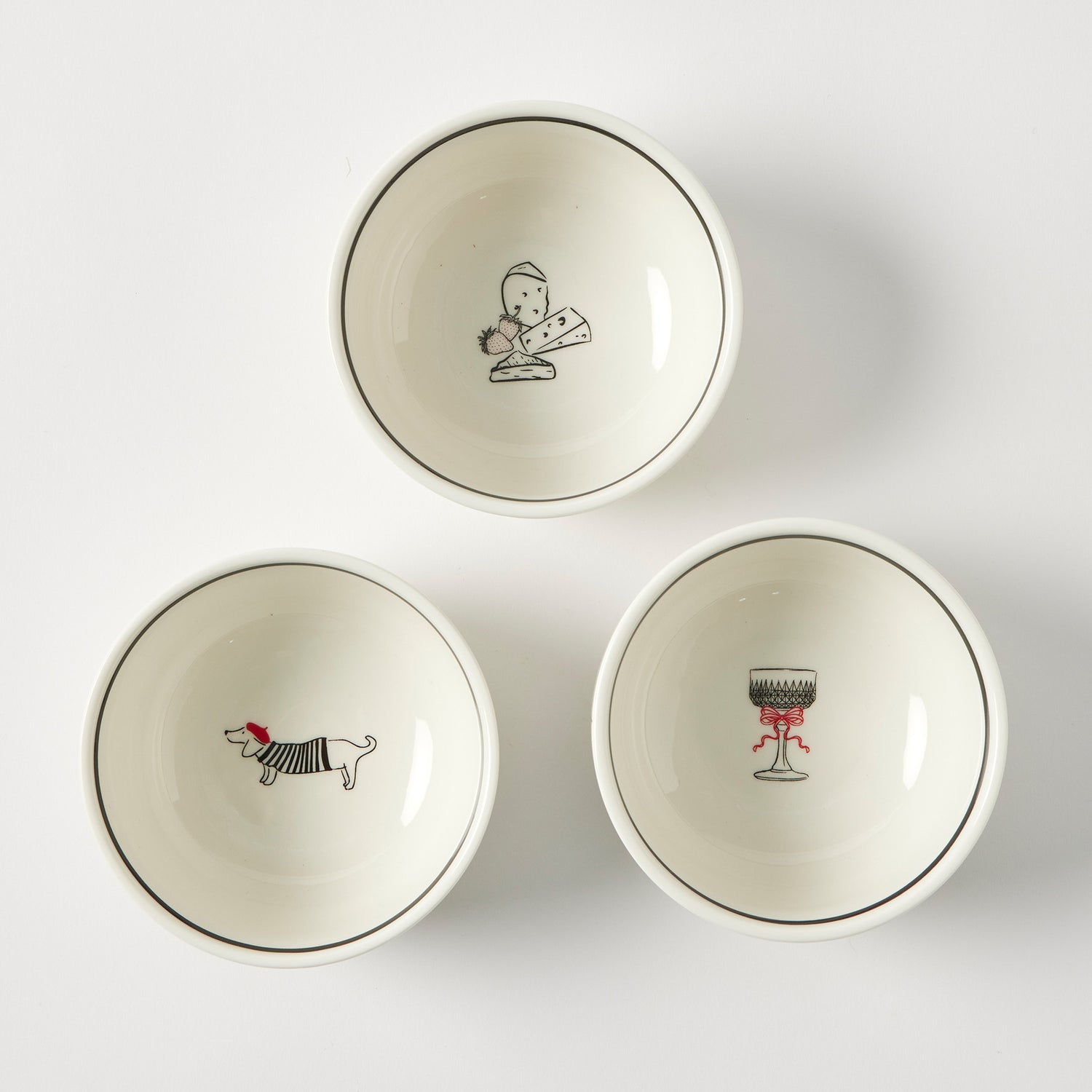 Bistro Blanc Petite Bowl | Assorted Designs