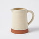 Grove Jug cafted from terracotta in a soft oatmeal finish
