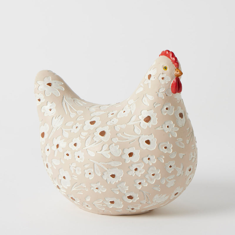 Resin Hennie Sculpture Cream+ White