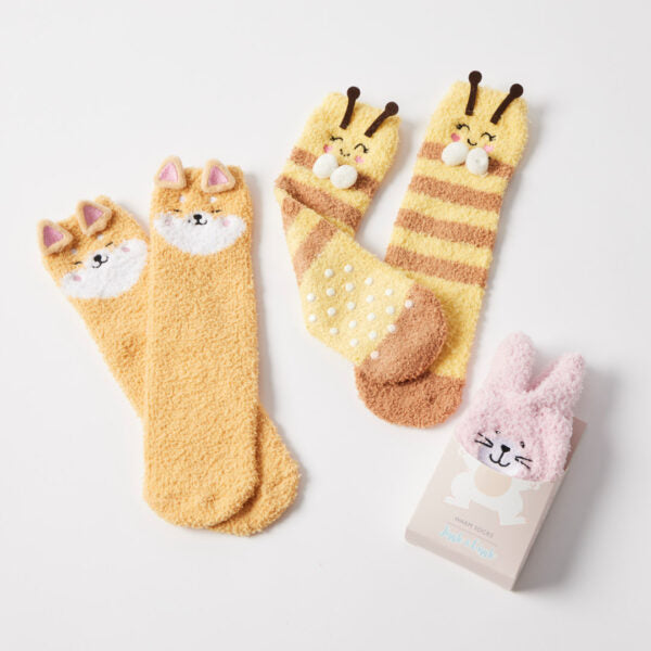Jiggle & Giggle | Grippy Animal Socks