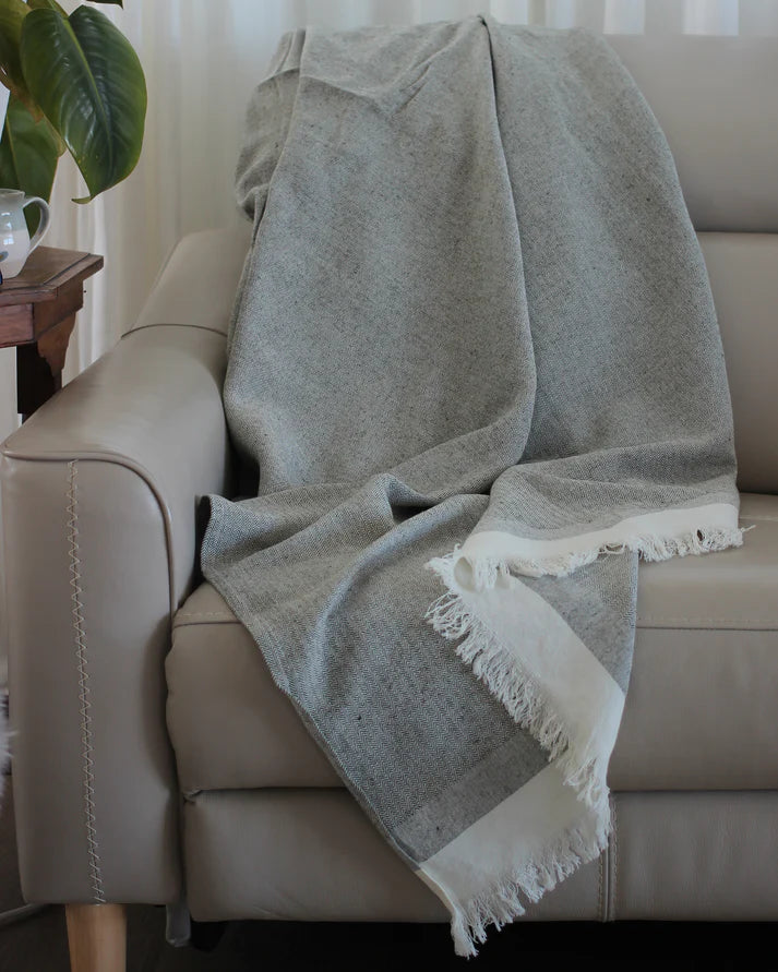 Raine & Humble | Heavy Herringbone Throw
