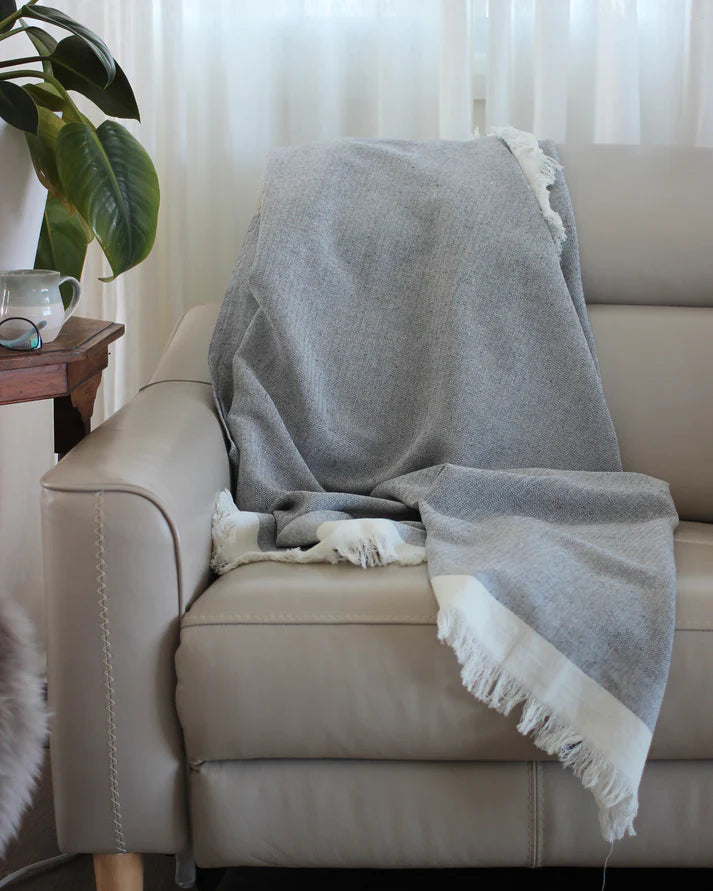 Raine & Humble | Heavy Herringbone Throw