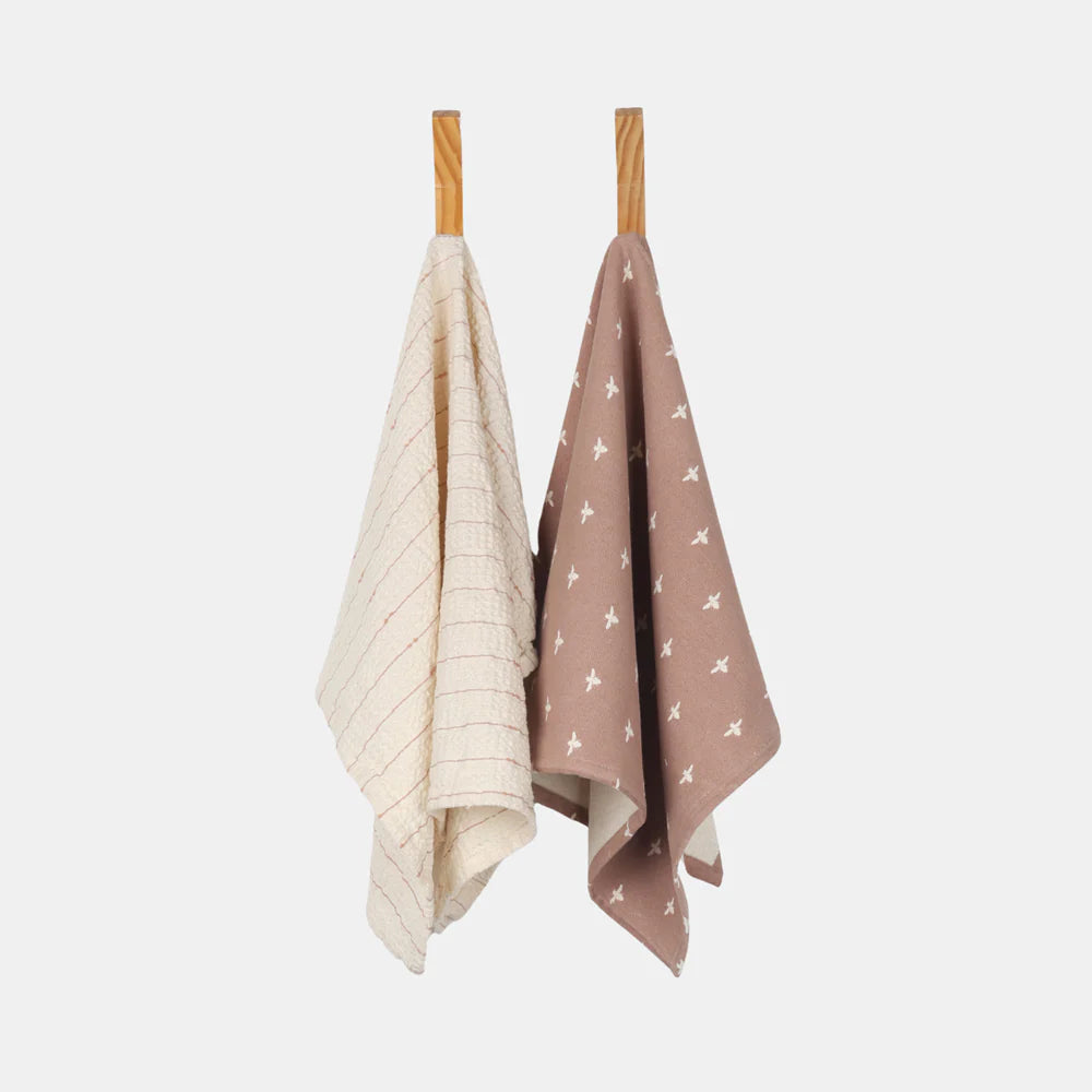 Raine & Humble | Tea-Towel Salmon Pink Set2