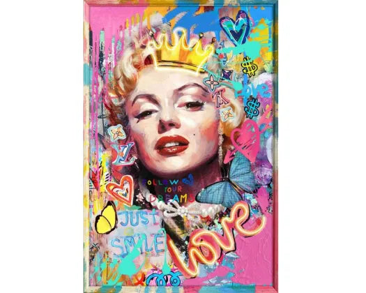 Robert Mark Marilyn Pop Art With Neon Lights