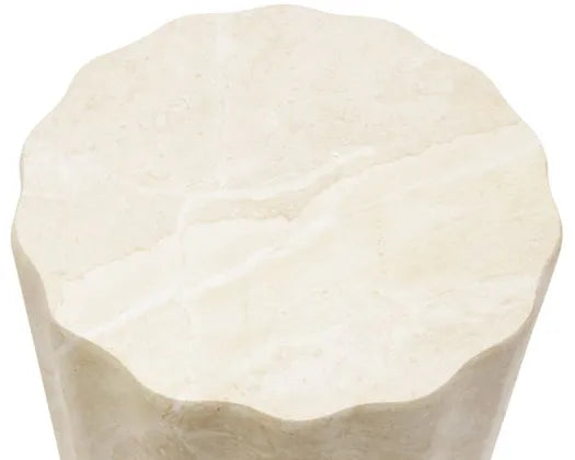 Waves MGO Stool | Beige Marble