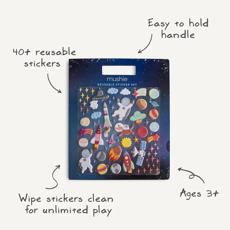 Mushie | Reusable Sticker Set (Space)