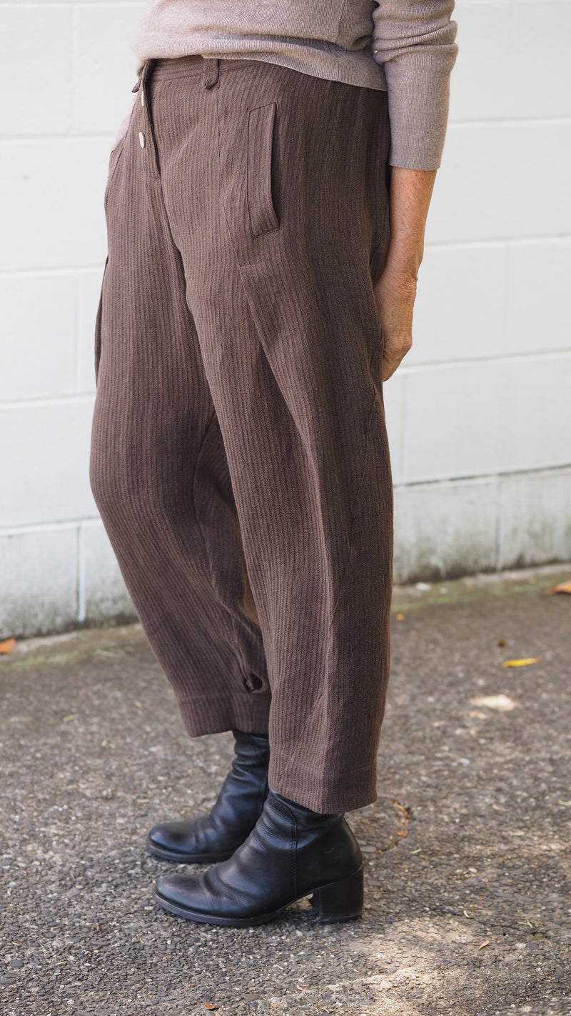 Rogue Line Maple Pant | Brown Textured Stripe
