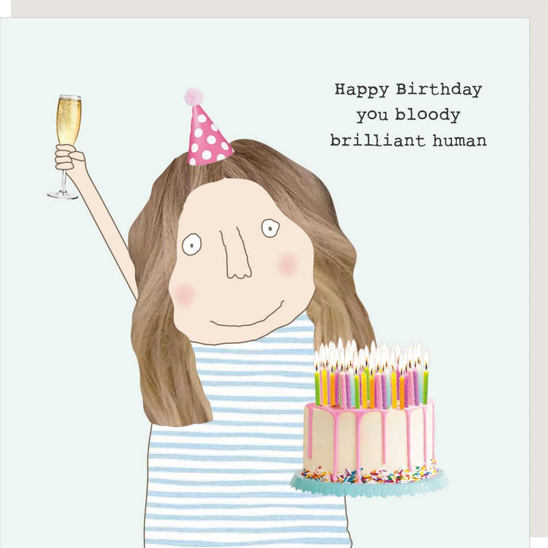 Brilliant Human Birthday Card | Rosie Made A Thing