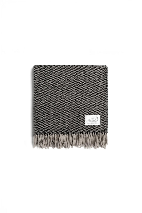 Ruanui Station Colliers Coal Wool Throw