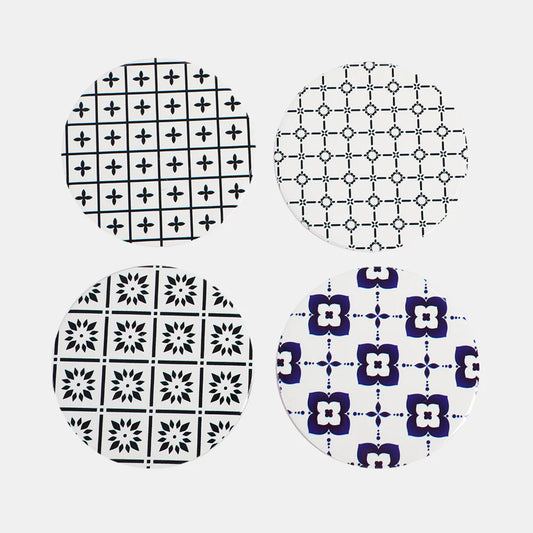 Zion Round Ceramic Coaster | S4