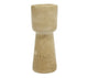 Travertine Look Candler Holder | 15cm