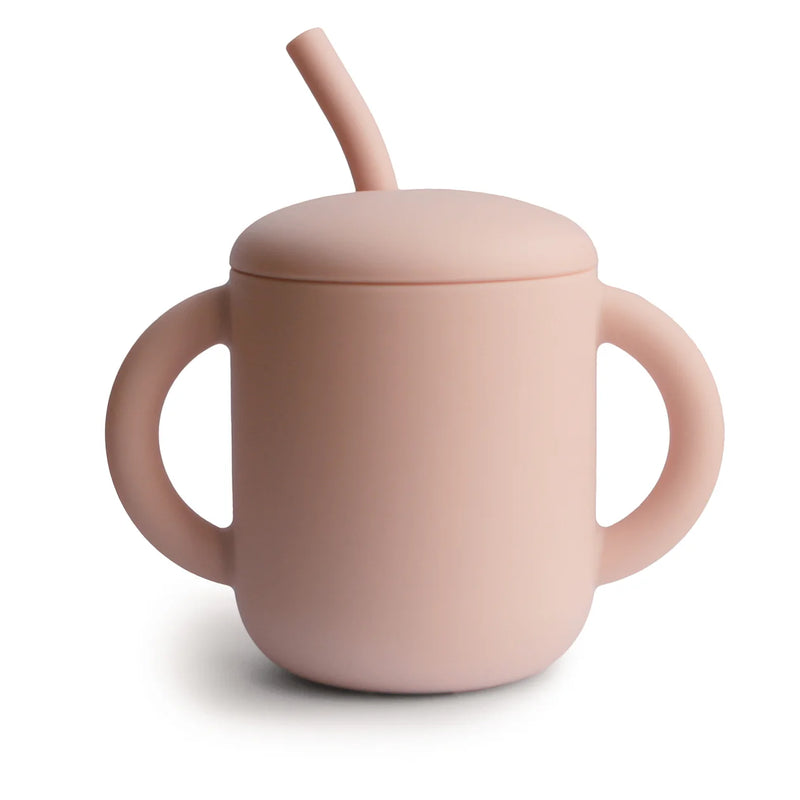 Mushie | Silicone Training Cup + Straw