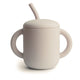 Mushie | Silicone Training Cup + Straw
