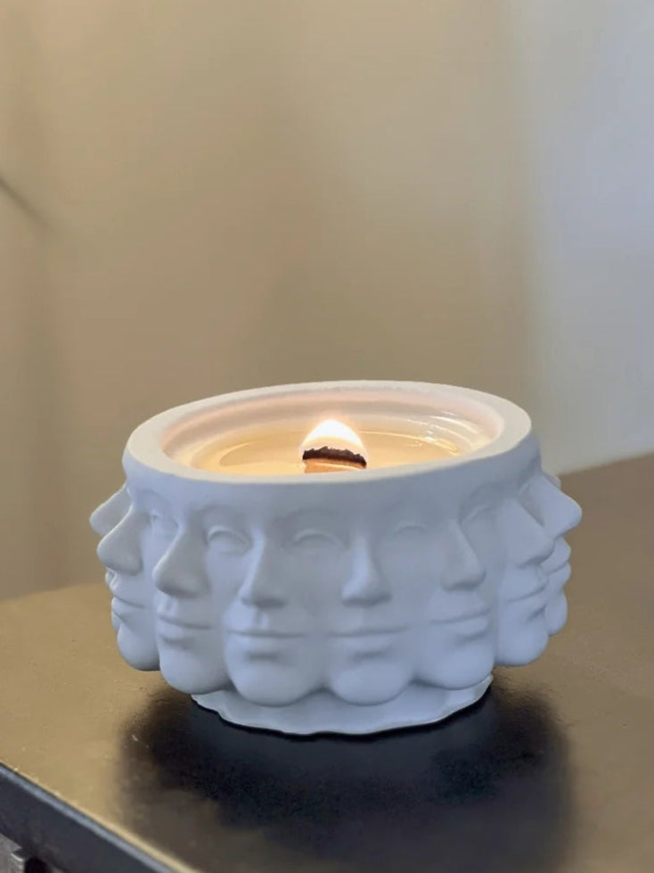 Face Sculptural Vessel - White | Lily of the Valley