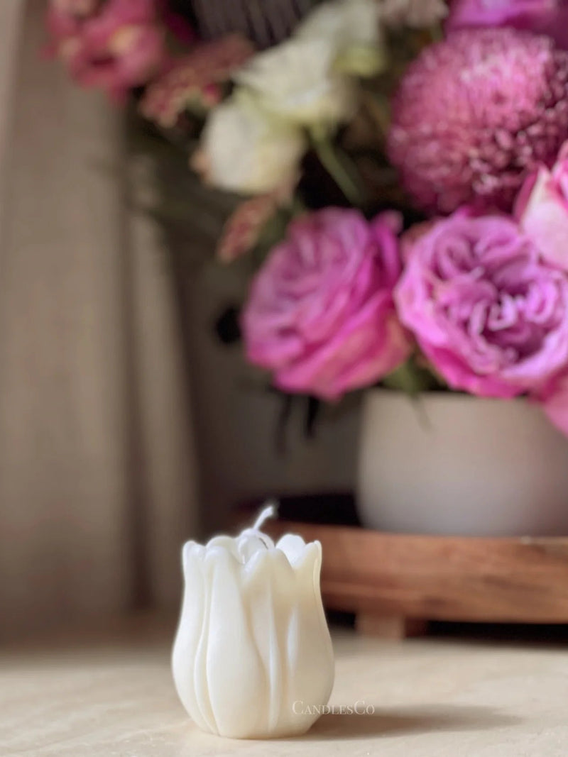 Tulip Candle | Sandalwood Vanilla Scent
