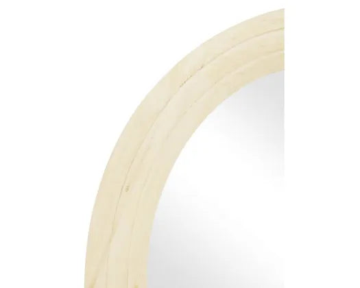 Arc Wooden Mirror | White Wash