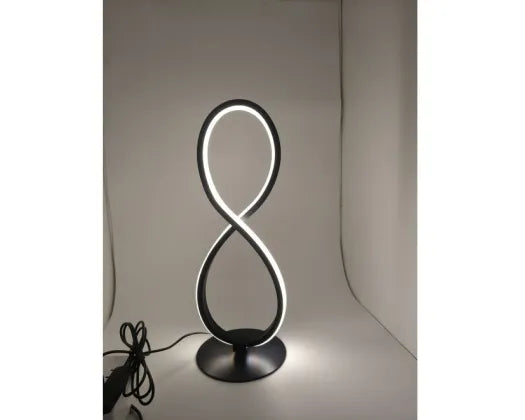 aLED Light Infinity Design Black Metal Base With ABS PLastic