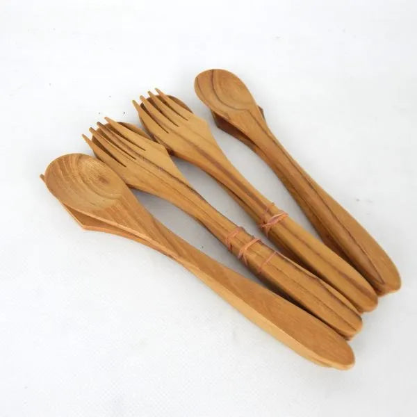 Teak Mini Salad Servers