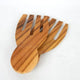 Teak Short Salad Servers