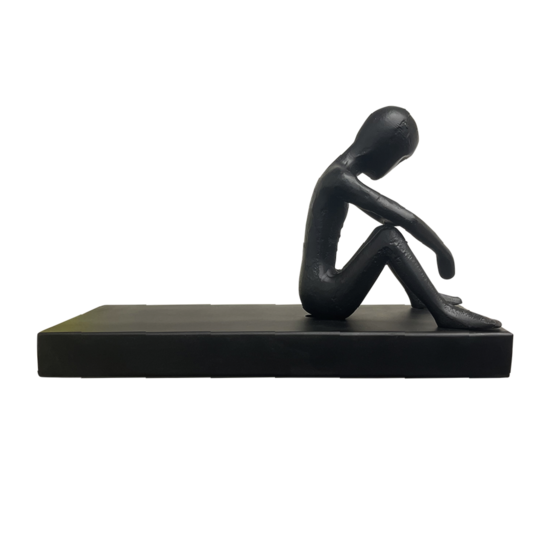 Man Sitting On Platform 