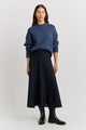 Toorallie A-Line Knit Skirt | Navy
