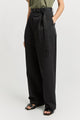 Toorallie Belted Cotton Pant | Black