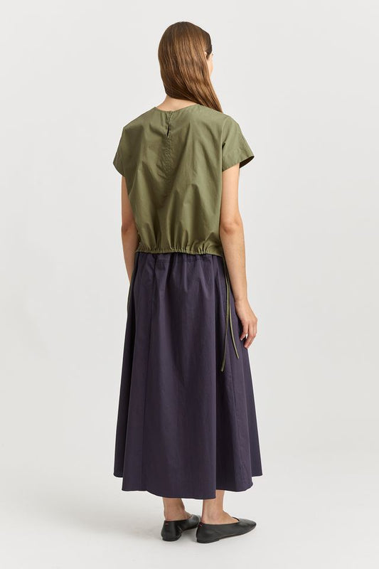 Toorallie Cotton Draw String Top | Olive
