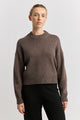 Toorallie Drop Shoulder Crew | Mocha