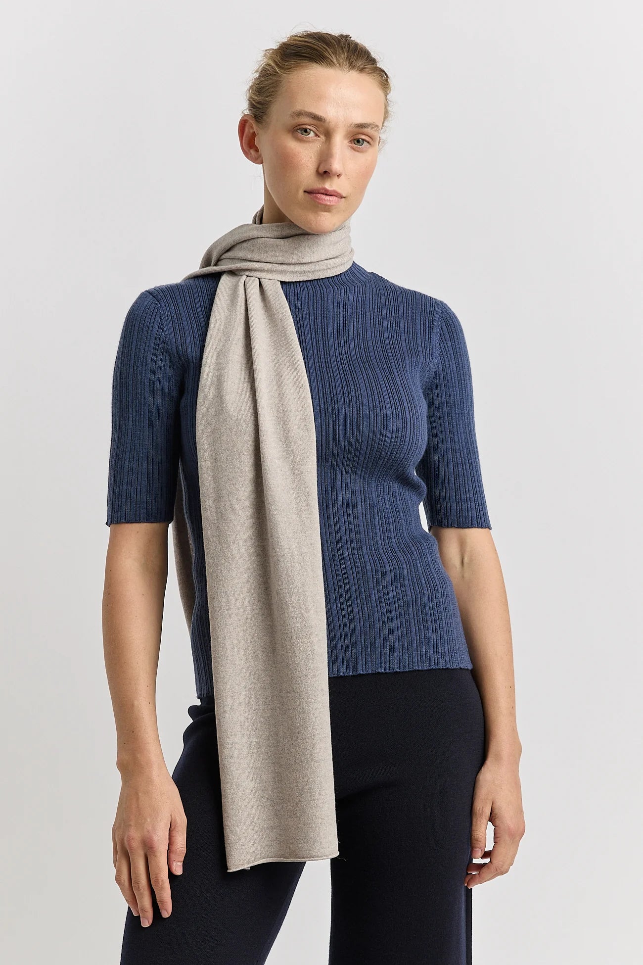 Toorallie Extra Fine Merino Scarf | Light Oat
