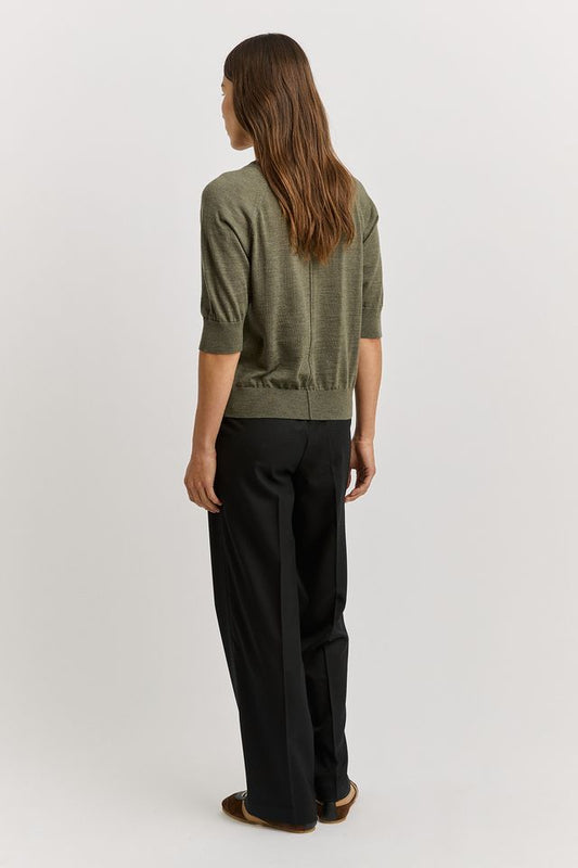 Toorallie Extrafine Raglan Sleeve Top | Kale