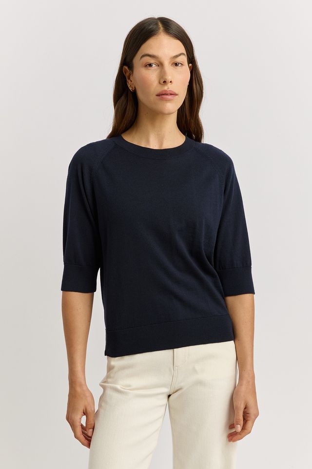 Toorallie Extrafine Raglan Sleeve | French Navy